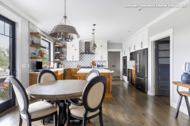 dining room table in kitchen