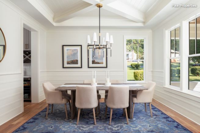 traditional rustic dining room